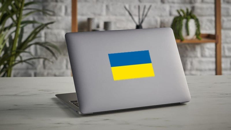IGNIXIA Ukraine Flag Sticker 3x5 Inches (Pack of 10) Ukrainian Flag Decals for Car Waterproof Ukraine Decals Bumper Stickers - Image 4